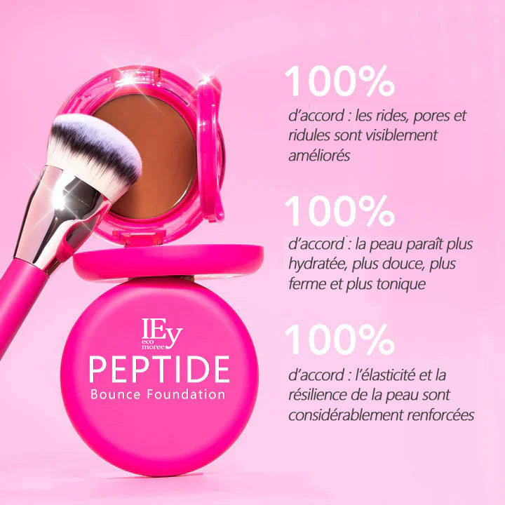 Dernières 6 heures : -60% sur le Fond de Teint Peptide Bounce IEY® avec pinceau GRATUIT !